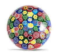 Figura de flor de vidrio soplado a mano, pisapapeles de vidrio para regalo de cumpleaños