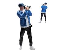 Figura de fotografía modelo - 1/64 escala de juguete de personaje en miniatura, figura de escena urbana realista | Escultura de pantalla de calle Diorama, accesorios de coleccionista pintados, para