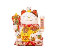 Figura de gato agitando, decoración china de Feng Shui, traidor de riqueza, bonito adorno para el hogar y el coche