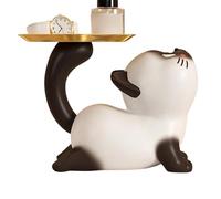 Figura de gato de resina - Cuenco decorativo para llaves de, bandeja de almacenamiento de escultura artística, contenedor de baratijas encantador, elegante de mesa | Decoración del