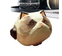 Figura de gato genérica | Juguete de madera con expresión - Pequeñas estatuillas de gatos | para Navidad, ellas, niñas, al aire libre, coche, oficina y