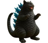 Figura de gato monstruoso - Estatua monstruo-gato de resina artesanal única, divertida escultura Meowzilla para decoración de hogar y oficina, regalo para amantes de gatos y coleccionistas (Black)