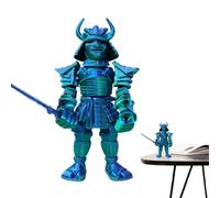 Figura de guerrero de impresión 3D, modelo de articulaciones móviles, ayuda de acción de postura libre con aspecto duradero, dispositivo de estatua para padres e hijos con construcción elegante,