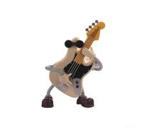 Figura de guitarra colorida de dibujos animados, caja de música, acción automática de oscilación con melodías clásicas