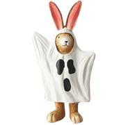 Figura de Halloween de resina que representa un conejo horrible - Estatua de fantasma de Halloween, decoración gótica | aterrador interior y exterior, objeto de colección inspirado en animales
