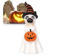 Figura de Halloween genérica Harz - Figuras de Halloween | Ghost Dogs and Cat Figures Desk Decor - Creepy Decoration Sculpture for Living Room Biblioteca Country House Style Indoor and Outdoor