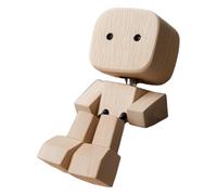 Figura De Hombre De Madera,Muñeco De Madera con Pies Móviles Y Forma Humana | Decoración Dinámica para Escritorio Viajes Decoración de Habitación Coche Dormitorio