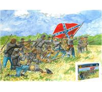Figura De Infantería Confederada Kit De Plástico 1:72 Modelo ITALERI