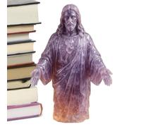 Figura De Jesús - Decoración De De Resina con Cristo - Figura Decorativa Católica para Dormitorio Salón Altar Estantería Bautismo Iglesia