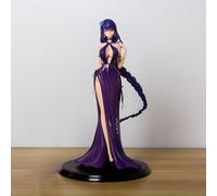 Figura de juego Genshin Impact Raiden Shogun de 17 cm, PVC, materiales de protección del medio ambiente, adecuados para el hogar, oficina, escritorio, adornos decorativos de juguete