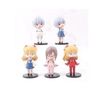 Figura de juguete de PVC Mini Evangelion Chibi Rei Asuka, caja ciega, modelos coleccionables