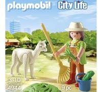 Figura de juguete Playmobil Alpaca con cuidadora 04944 3 años multicolor