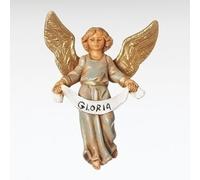 Figura de la Natividad del ?ngel Gloria Romana, escala de 3,5 pulgadas, pol?mero, Fontanini, vestido azul claro, decoraci?n del hogar