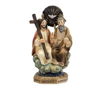 Figura de la Santisima Trinidad de Resina Pintada a Mano de 15 cm