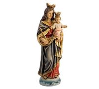 Figura de la Virgen Auxiliadora de Resina Pintada a Mano 32 cm
