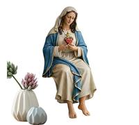 Figura de la Virgen María, figura sagrada decoración católica, estatuas de Nuestra Señora de Gracia, estatuas de la Virgen María, para el hogar, entrada, estantería, escritorio, mesita de noche, sala