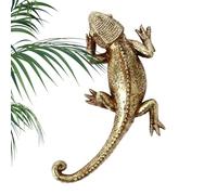 Figura De Lagarto - Resina, Estatua De Animal, Decoración De Pared De Camaleón 3D | Juguetes Creativos Del Reptil Del Pedazo De L Acento D El Arte, Escultura Animal D El Colgante De Pared De La Resina