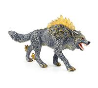 Figura de lobo juguete, modelo de animales estatuilla juguete, modelo de simulación PVC Snow Wolf Figurines ornamentos, modelo animal de la fauna de simulación para los juguetes de los niños