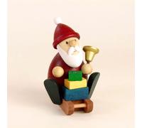 Figura De Madera Papá Noel Con Trineo Y Regalos HxB 9,5x6,5cm NUEVO Seiffen