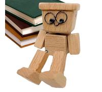 Figura De Madera para Escritorio - Muñeco De Madera con Pies Móviles Y Forma Humana,Decoración Divertida Y Dinámica para Viajes Sala De Estar O Hogar