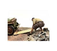 Figura de mec nico 4x4 2 con accesorio de tablero para modelos a escala 1/18 de American Diorama