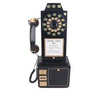 Figura de modelo de teléfono vintage para sala de estar, dormitorio, esfera de moda montada en la pared, adornos de teléfono fijo, regalos para mujeres, hombres, adultos, amigos