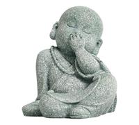 Figura de monje - Pequeño de monje, linda estatua de resina | Meditación de estilo libre Pensamiento Zen Con los ojos vendados Estilos atrevidos 6,2-6,5x3,7-5,7 cm 2,44-2,55x1,45-2,24 pulgadas