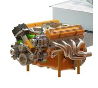 Figura de motor de resina para coche, estatua de mesa de escritorio, decorativo, escultura creativa de ingeniería en miniatura, exhibición de oficina en casa, coleccionable para niños