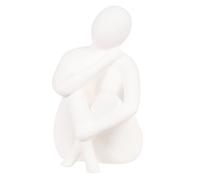 Figura de mujer de gres blanco Alt.17 cm