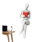 Figura De Mujer Genérica Leyendo Pasta De Papel - Estatua De Mujer Leyendo Una Biblioteca, Ornamento De Colección, Escultura De Arte Abstracto Moderno | Para Salón De Oficina