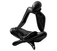 Figura De Mujer Leyendo: Decoración Estética, 1 Estatuilla De Poliresina Hecha A Mano Para Estanterías De Apartamentos, Pieza Pensativa Con Fondo Estable, De Habitación, Representación Elegante