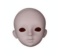 Figura de Muñeca Coleccionable con Articulado Flexible Superficies Compatibles con Maquillaje DIY Partes Intercambiables y Proporción Real Adecuada, Cabeza Lisa W002