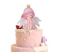Figura de niña de 11, 5x12cm, adorno para pastel, adorno de decoración para pastel de Ángel, suministros para fiesta de Baby Shower para graduación