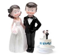 Figura de Novios, Decoración de Tartas para Boda y Propuesta, Novia y Novio, Tarta de 12 cm, Poliresina