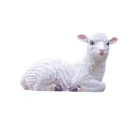 Figura De Oveja - Escultura De Jardín De Resina De 10 Cm, Decoración De Animales Pequeños | Patio Interior Al Aire Libre Decoración Del Hogar Césped Patio Mesa Acento Regalo Paisaje Pieza De Arte
