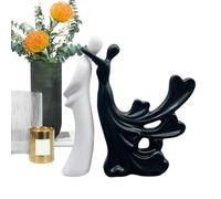 Figura de Paar - Figura Skulpturen | Skulptur Einer Umarmenden Liebesstatue Aus Kunstharz | Moderne Kunst, Romantische Sammlerfiguren, Multifunktionale Paarstatue, Heimdekoration Für Frauen, Männer