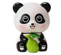 Figura de panda, trae felicidad y sonrisas, decoración para salpicadero con cabeza de asentimiento automática, hogar, oficina, interior del coche, base antideslizante estable, regalo para