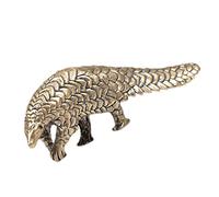 Figura de pangolín de latón, estatua de escultura de animales, coleccionables para la suerte, éxito, inauguración de la casa, felicitaciones