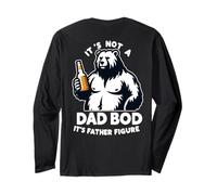 Figura de Papá Bear Security Not A Dad Bod padre en la parte trasera Manga Larga