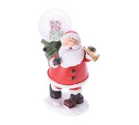 Figura de Papá Noel Decorativa con Bola de Nieve 9,5x5,5x13cm - 2 Diseños (Surtido)