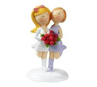 Figura de pareja de novios para mujer, 9 cm