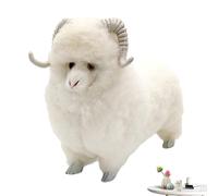 Figura de peluche: muñeca artesanal de oveja simulada, personaje de peluche | Adorable estilo decorativo para novias, y niños que ofrecen compañía y presencia encantadora en las áreas