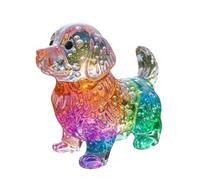 Figura de Perro - de Resina | 3.15in Small Puppy Statue For Home and Garden Decor - Cute Animal Sculpture For Desk, Shelf, Yard, and Holiday Decoration
