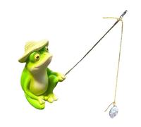 Figura de Pesca de Rana, Estatua de jardín de Ranas,Escultura de Animales para jardín | Decoración de la Estatua del Paisaje del jardín, Figuras de la decoración al Aire Libre, Escultura Animal de la