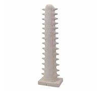 Figura de pez Sierra Resina Grande con Base Cuadrada en Blanco Roto, 14 x 9,5 x 50 centímetros (Referencia: 1891172)