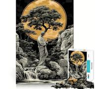 Figura de Piedra a la luz de la Luna, Rompecabezas de 1000 Piezas para Adolescentes, Rompecabezas de lógica sólida, Juguete Divertido y Relajante, Corte de precisión, artículo de Santa Claus 38x52cm