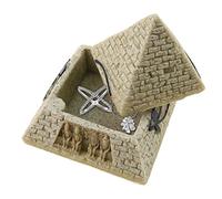 Figura de pirámide de piedra egipcia, ojo de Horus, con bisagras, caja de joyería