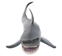 Figura de Plástico Educativa Modelo de Tiburones para Niños Ocean Sea Life Toy para Niños y Niñas, 9.1 X 3.3 X 4.5 Pulgadas, Megalodon Hueco, Grandes Tiburones Blancos Huecos, para Educación