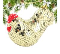 Figura De Pollo Espejo En Forma De Bola,Acrílico Refractante con Efecto Espejo - Estatua Decorativa Para Hogar - Para Bodas Accion De Gracias Cumpleaños Oficinas Hogar Salon Escritorio Apartamento