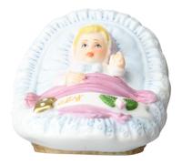 Figura de porcelana Enesco Growing Up Girls Blonde Newborn 1.75 Morado dorado